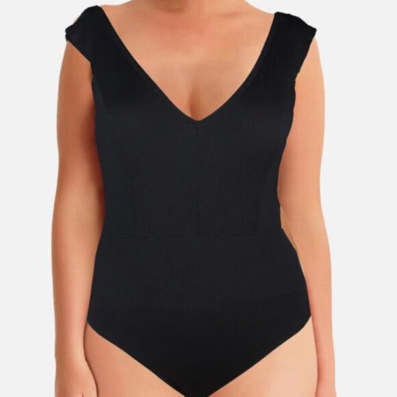 Jantzen Other - Jantzen Ribbed Tummy Control One-Piece Swimsuit Size 12
